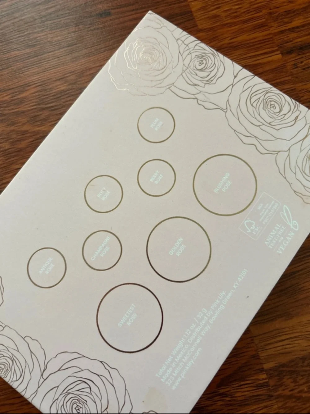 Pink Lily Rose Glow Palette - Pink, Gold, Mauve, Brown
